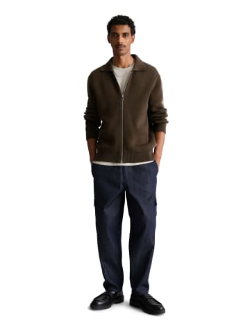 Marc O'Polo DENIM Strickjacke relaxed in Chocolate Brown
