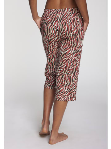 VIVANCE DREAMS Caprihose in rot-schwarz-gemustert