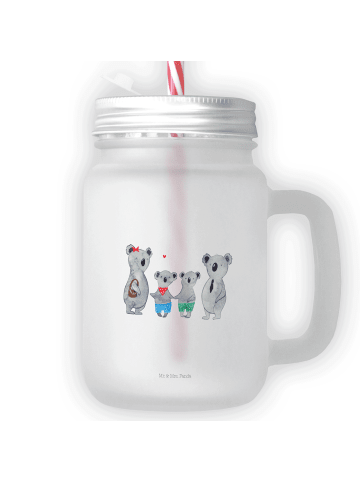 Mr. & Mrs. Panda Limonadenglas Koala Familie zwei ohne Spruch in Transparent