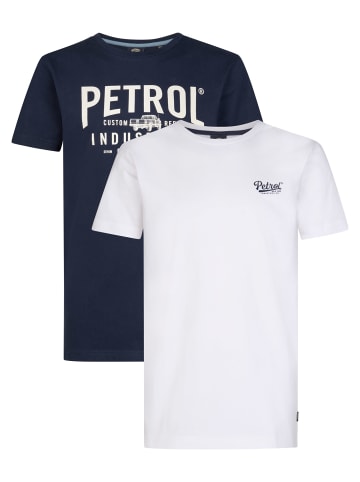 Petrol Industries 2er-Pack T-Shirts mit grafischem Print Vizcaíno in Mehrfarbig