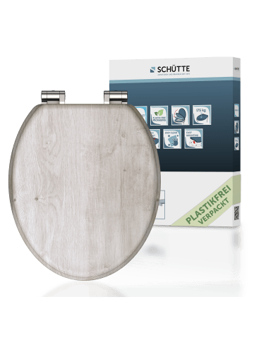 Franz Joseph Schütte MDF WC-Sitz LIGHT WOOD, mit Absenkautomatik