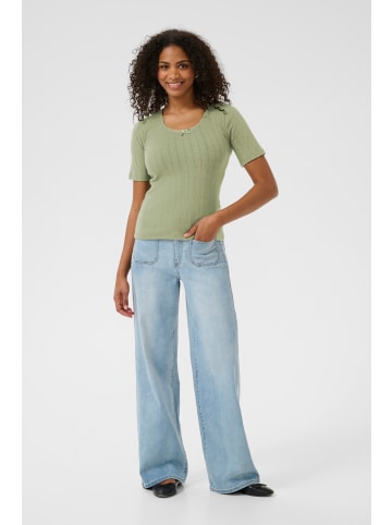 Kaffe T-shirt KAviba Tight fit in Oil Green