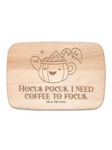 Mr. & Mrs. Panda Massivholz Schneidebrett Kaffee Gespenst mit Sp... in Transparent