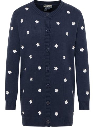 DreiMaster Vintage Damen Strickjacke Mit Stickerei in Marine