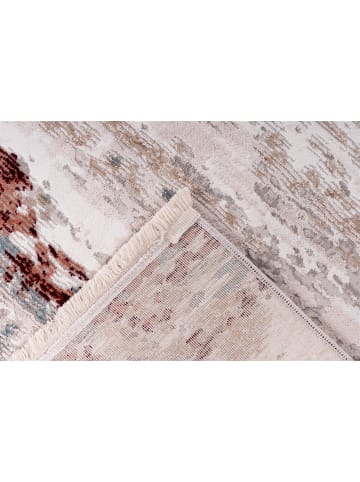 Kayoom Vintage Teppich Akropolis 325 in grau - lachsrosa - rechteckig