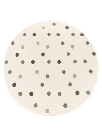 KADIMA DESIGN Kinderteppich Punkte Kinderzimmer in Beige