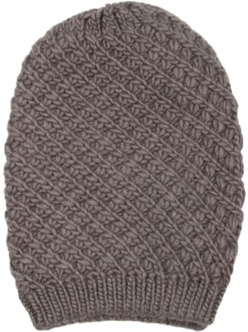 styleBREAKER Strick Beanie Mütze in Taupe