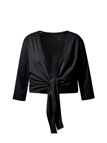 Ulla Popken Shirtjacke in schwarz