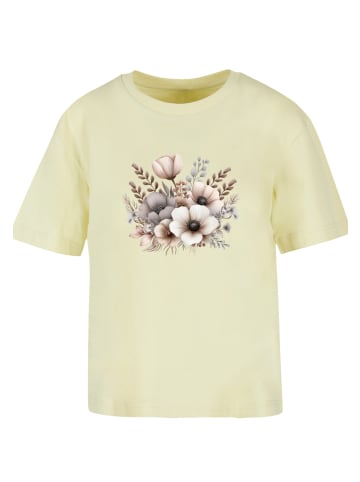 F4NT4STIC Tee Blumenstrauß Boho in softyellow