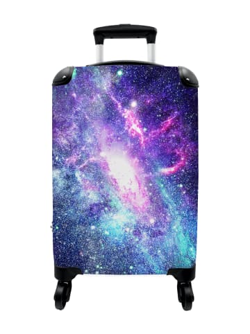 NoBoringSuitCases Suitcase, Koffer, Reisekoffer Weltraum lila blau