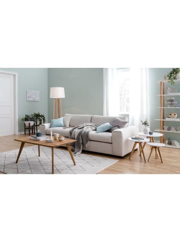 home24 Kurzflorteppich Opus in Creme