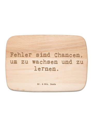 Mr. & Mrs. Panda Frühstücksbrettchen Holz Spruch Fehler lernen w... in Transparent