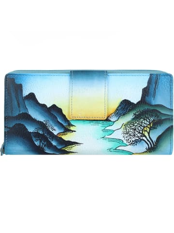 Greenland Nature Art+Craft Geldbörse RFID Leder 20 cm in handbemalt