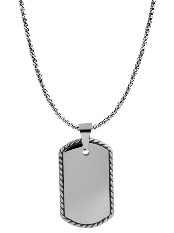 Adeliás Unisex Anhänger aus Edelstahl in silber