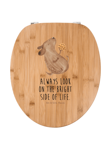 Mr. & Mrs. Panda WC Sitz Hund Keks mit Spruch in Braun