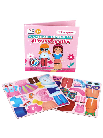 MAGNIKON Magnetspiel "Magnetische Anziehpuppen Alice und Agatha" 32 Magnete - ab 3 Jahren