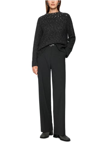MARC CAIN Alpakamix-Pullover mit Glitzer-Details in Grau