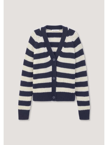 Hessnatur Strickjacke Streifen Relaxed in marine