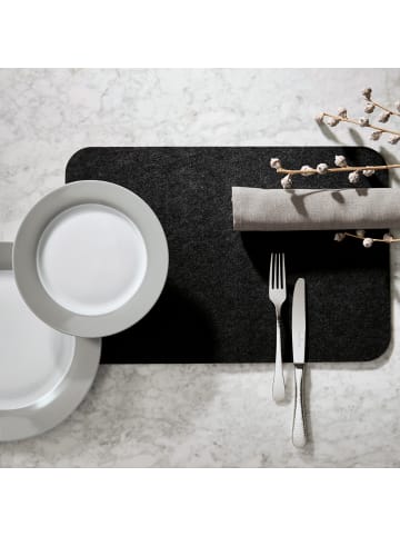 Erwin Müller Filz Tischset 4er-Pack Beja in dunkelgrau