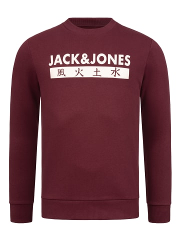 Jack & Jones Sweatshirt Print - ELEMENTS SWEAT CREW NECK in Port Royale