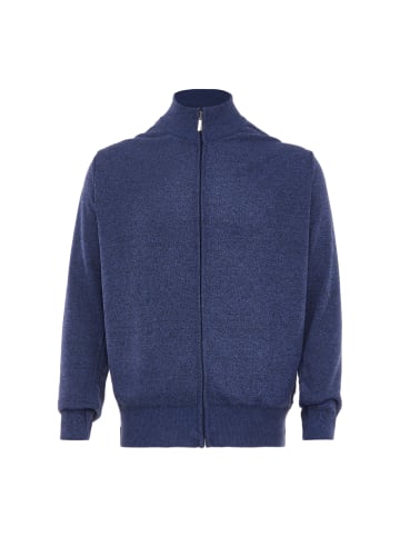 RAIDO Cardigan in Blau Melange