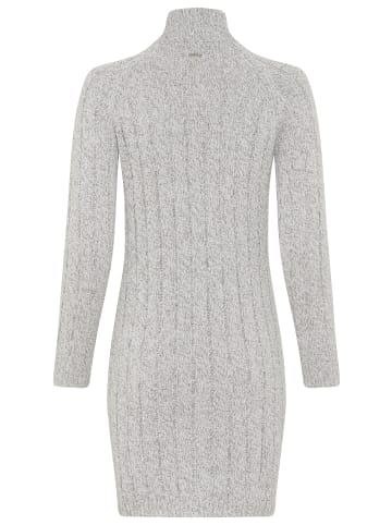 Laura Scott Strickkleid in white-grey-mealnge