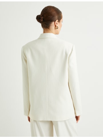 KOTON Blazer in Beige Gestreift