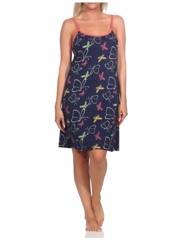 NORMANN Spaghetti Nachthemd Neglige - 85889 in Allover
