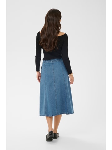 Kaffe Rock KAvalena A-shape in Blue Denim