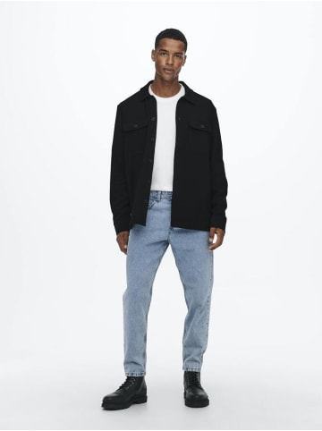 Only&Sons Langarmhemd in Black