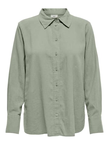 JACQUELINE de YONG Hemd Locker geschnittene Bluse Hemdkragen in Mint