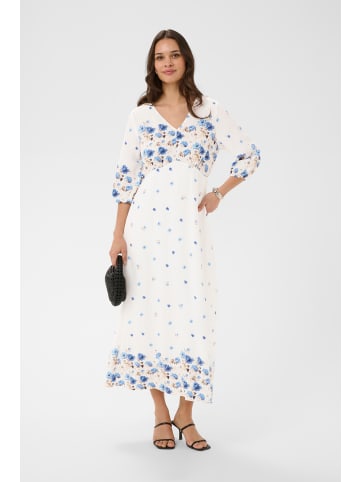Kaffe Kleid KArosine Tight fit in Blue Tones Border Flower