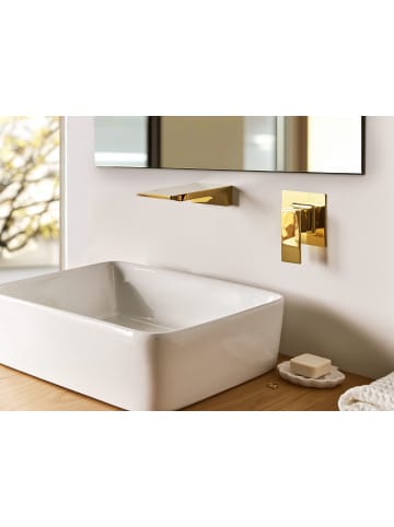 Beliani Wasserhähne KARUAY in Gold - (W) 10 x (H) 10 x (L) 18 cm