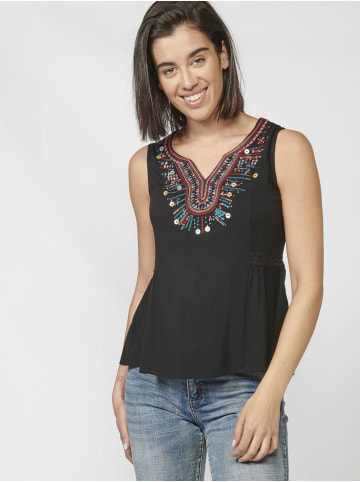 KOROSHI BLUSE in schwarz