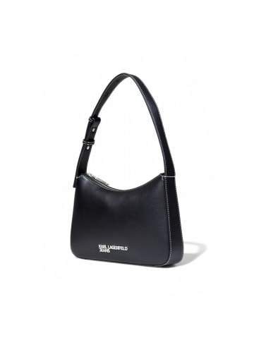 Karl Lagerfeld Schwarz Kunstleder Handtasche