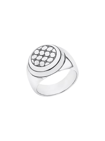 JOOP! Ring Edelstahl, IP Grau in Silber