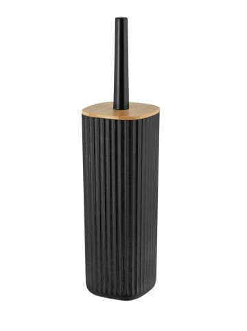 Wenko WC-Garnitur Rotello Schwarz, WC-Garnitur Mod. Rotello Schwarz in Schwarz