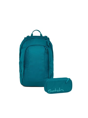 Satch Schulrucksack-Set AIR Deep Petrol 2-teilig in Blau