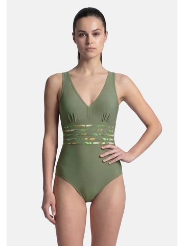 BECO the world of aquasports Badeanzug Feathers in olive