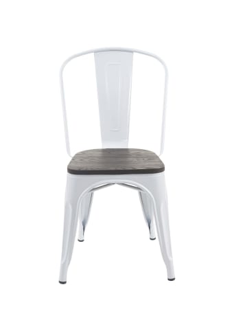 MCW Stuhl A73 im Industriedesign stapelbar, Weiß