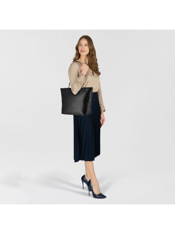 Greenburry Pure Black Shopper Tasche Leder 35 cm Laptopfach black