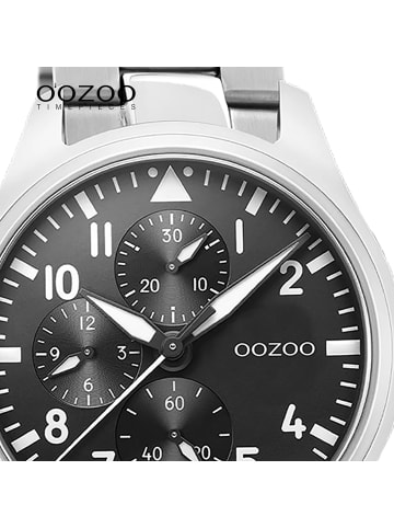 Oozoo Armbanduhr Oozoo Timepieces silber groß (ca. 42mm)