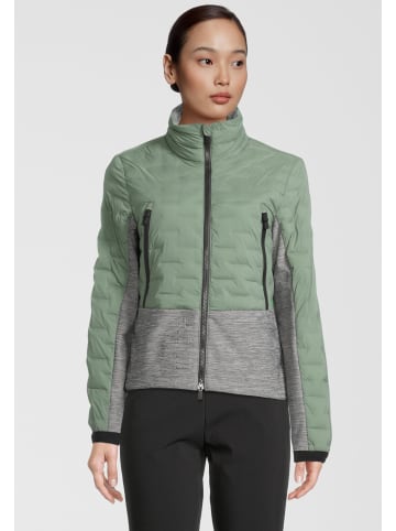 rh+ Isolationsjacke 5 Elements Hybrid Bomber in ivy green-medium grey melange