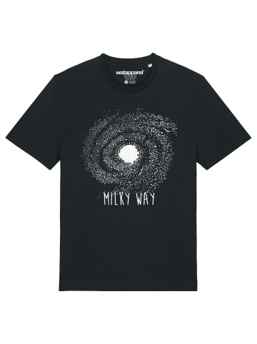 wat? Apparel T-Shirt Milky way in Schwarz