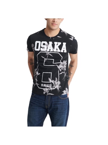 Superdry T-Shirt Super 5´S Tee in schwarz