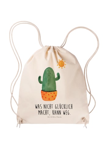 Mr. & Mrs. Panda Jutebeutel Kaktus Sonne mit Spruch in Creme