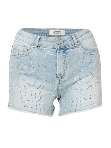 KOROSHI HOSE MINISHORT JEANS in blau