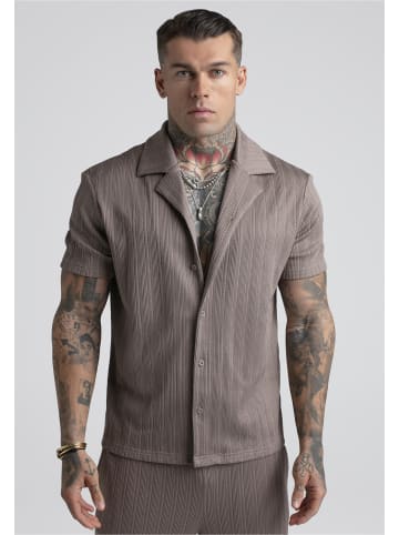 SikSilk Short Sleeve Shirt in brown