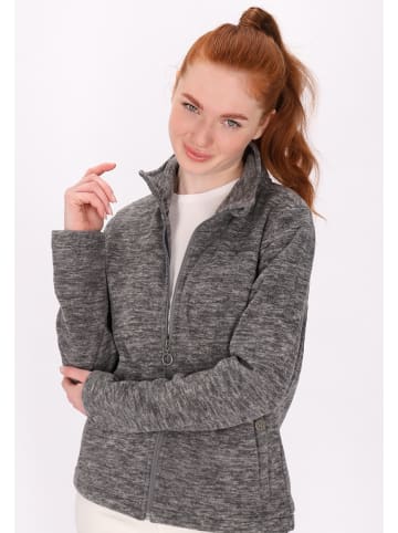 DreiMaster Damen Fleecejacke in Grau Melange