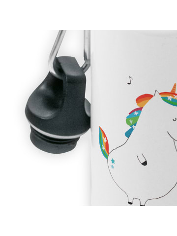 Mr. & Mrs. Panda Trinkflasche Einhorn Sänger ohne Spruch in Weiß